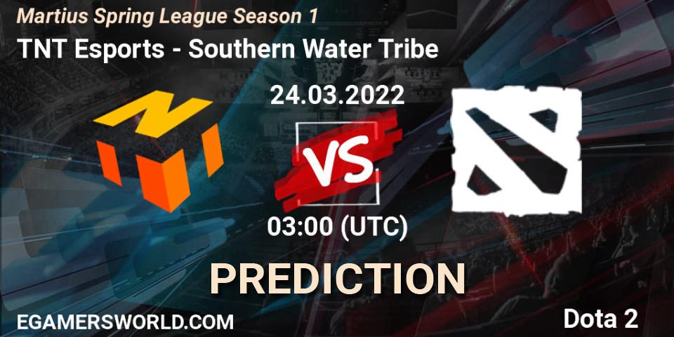 TNT Esports vs Southern Water Tribe: Match Prediction. 24.03.22, Dota 2, Martius Spring League Season 1