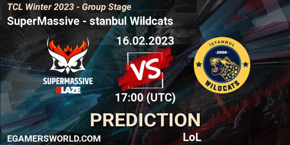 SuperMassive vs İstanbul Wildcats: Match Prediction. 02.03.23, LoL, TCL Winter 2023 - Group Stage