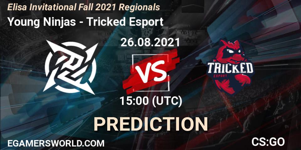 Young Ninjas vs Tricked Esport: Match Prediction. 26.08.2021 at 18:00, Counter-Strike (CS2), Elisa Invitational Fall 2021 Regionals