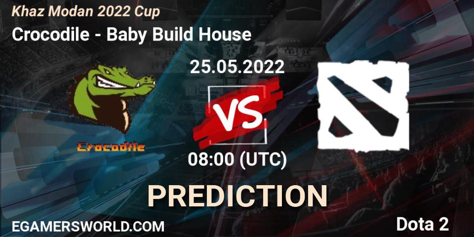 Crocodile vs Baby Build House: Match Prediction. 25.05.2022 at 09:08, Dota 2, Khaz Modan 2022 Cup