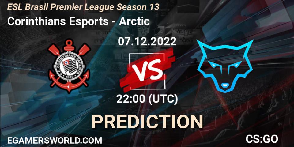 Corinthians Esports vs Arctic: Match Prediction. 07.12.22, CS2 (CS:GO), ESL Brasil Premier League Season 13