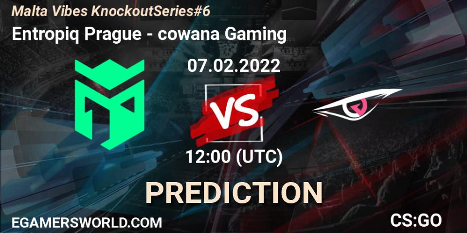 Entropiq Prague vs cowana Gaming: Match Prediction. 07.02.2022 at 12:00, Counter-Strike (CS2), Malta Vibes Knockout Series #6