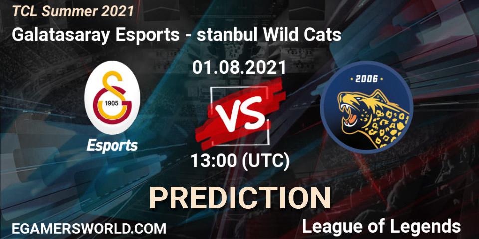 Galatasaray Esports vs İstanbul Wild Cats: Match Prediction. 01.08.2021 at 13:00, LoL, TCL Summer 2021