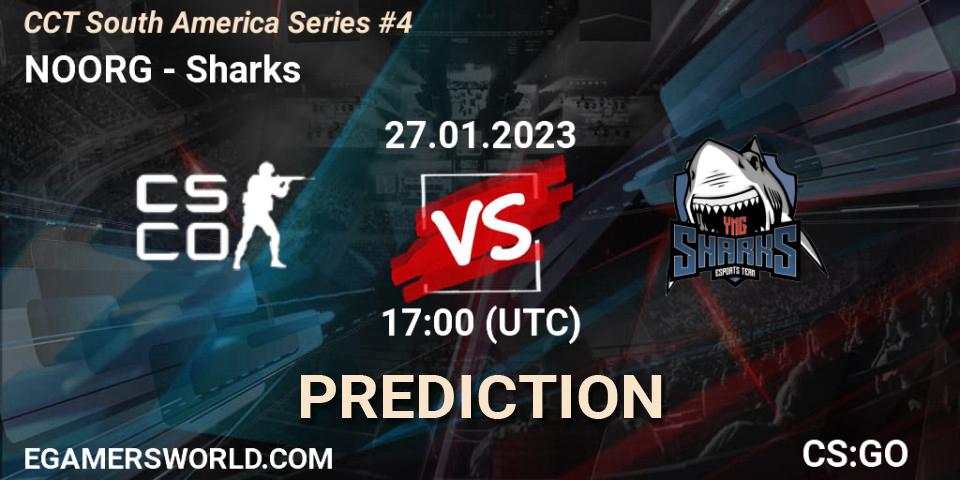 NOORG vs Sharks: Match Prediction. 27.01.23, CS2 (CS:GO), CCT South America Series #4