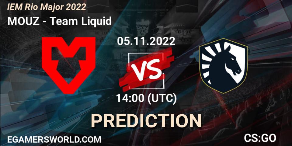 MOUZ vs Team Liquid: Match Prediction. 05.11.2022 at 14:00, Counter-Strike (CS2), IEM Rio Major 2022