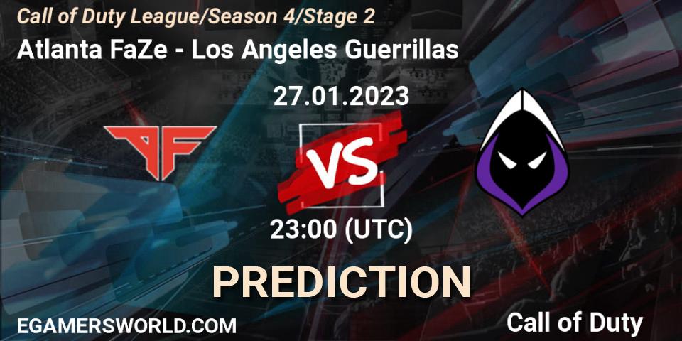 Atlanta FaZe vs Los Angeles Guerrillas: Match Prediction. 27.01.2023 at 23:00, Call of Duty, Call of Duty League 2023: Stage 2 Major Qualifiers