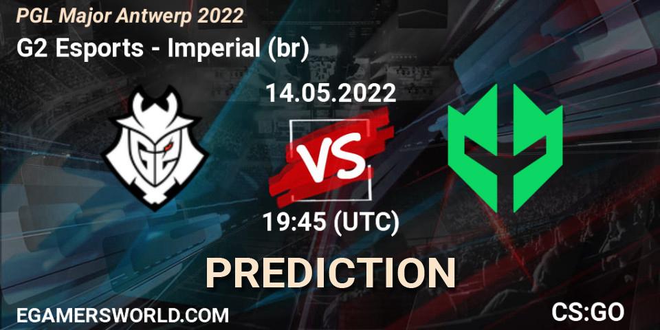 G2 Esports vs Imperial (br): Match Prediction. 14.05.22, CS2 (CS:GO), PGL Major Antwerp 2022