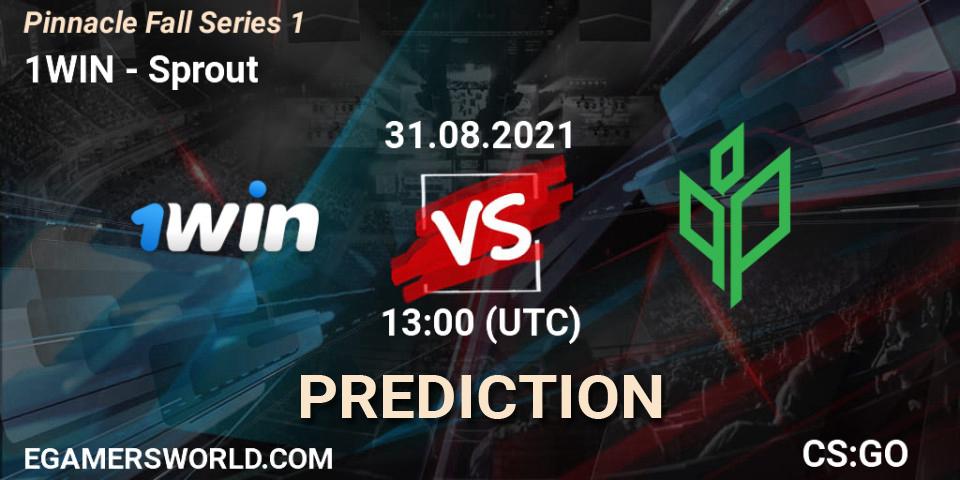 1WIN vs Sprout: Match Prediction. 31.08.2021 at 13:20, Counter-Strike (CS2), Pinnacle Fall Series #1