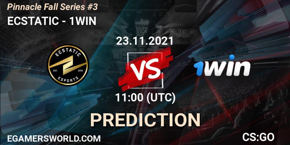 ECSTATIC vs 1WIN: Match Prediction. 23.11.2021 at 11:00, Counter-Strike (CS2), Pinnacle Fall Series #3