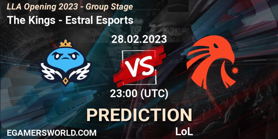 The Kings vs Estral Esports: Match Prediction. 01.03.2023 at 00:00, LoL, LLA Opening 2023 - Group Stage