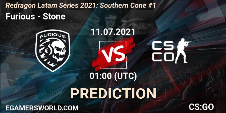 Furious vs Stone Esports: Match Prediction. 11.07.2021 at 02:15, Counter-Strike (CS2), Redragon Latam Series 2021: Southern Cone #1