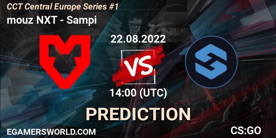 mouz NXT vs Sampi: Match Prediction. 22.08.22, CS2 (CS:GO), CCT Central Europe Series #1