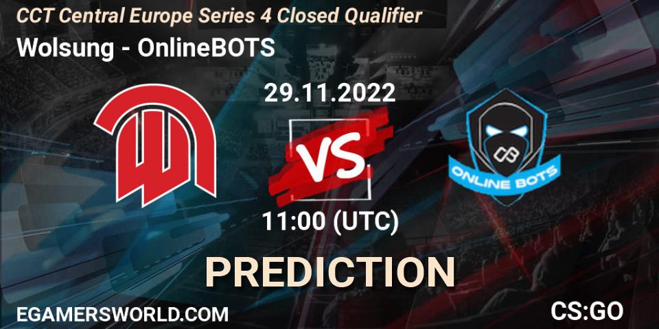 Wolsung vs OnlineBOTS: Match Prediction. 29.11.22, CS2 (CS:GO), CCT Central Europe Series 4 Closed Qualifier