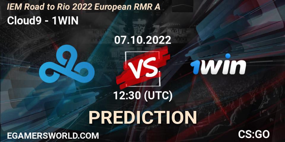 Cloud9 vs 1WIN: Match Prediction. 07.10.22, CS2 (CS:GO), IEM Road to Rio 2022 European RMR A