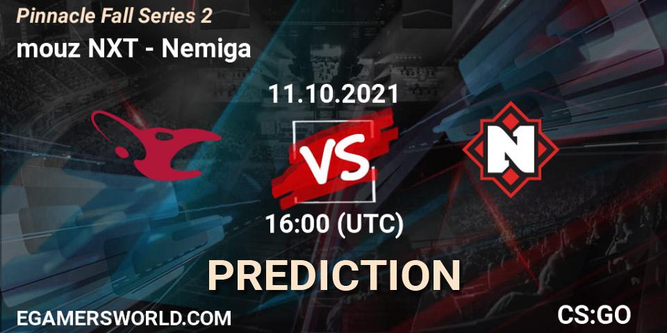 mouz NXT vs Nemiga: Match Prediction. 11.10.2021 at 16:00, Counter-Strike (CS2), Pinnacle Fall Series #2