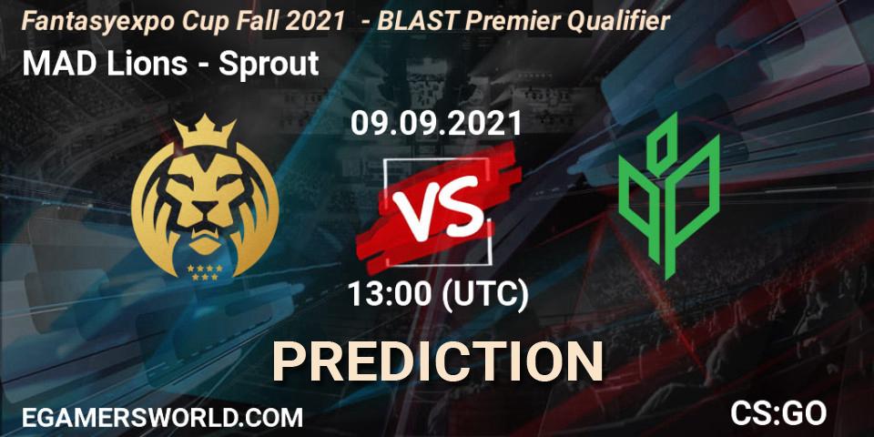 MAD Lions vs Sprout: Match Prediction. 09.09.2021 at 13:00, Counter-Strike (CS2), Fantasyexpo Cup Fall 2021 - BLAST Premier Qualifier