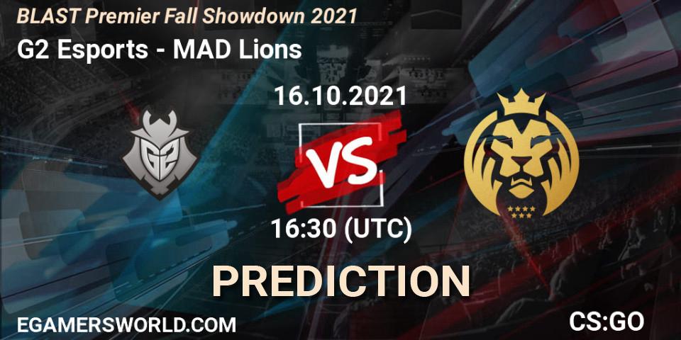 G2 Esports vs MAD Lions: Match Prediction. 16.10.2021 at 13:30, Counter-Strike (CS2), BLAST Premier Fall Showdown 2021