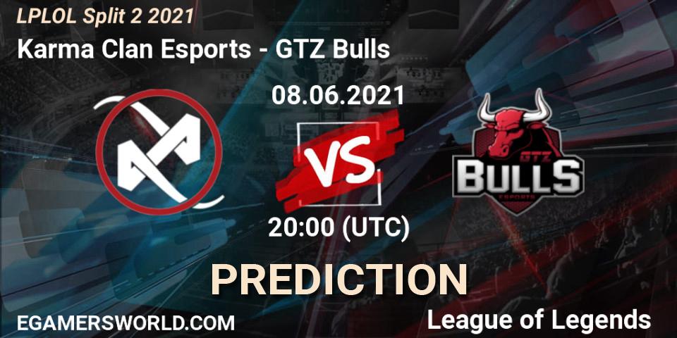Karma Clan Esports vs GTZ Bulls: Match Prediction. 08.06.2021 at 21:00, LoL, LPLOL Split 2 2021