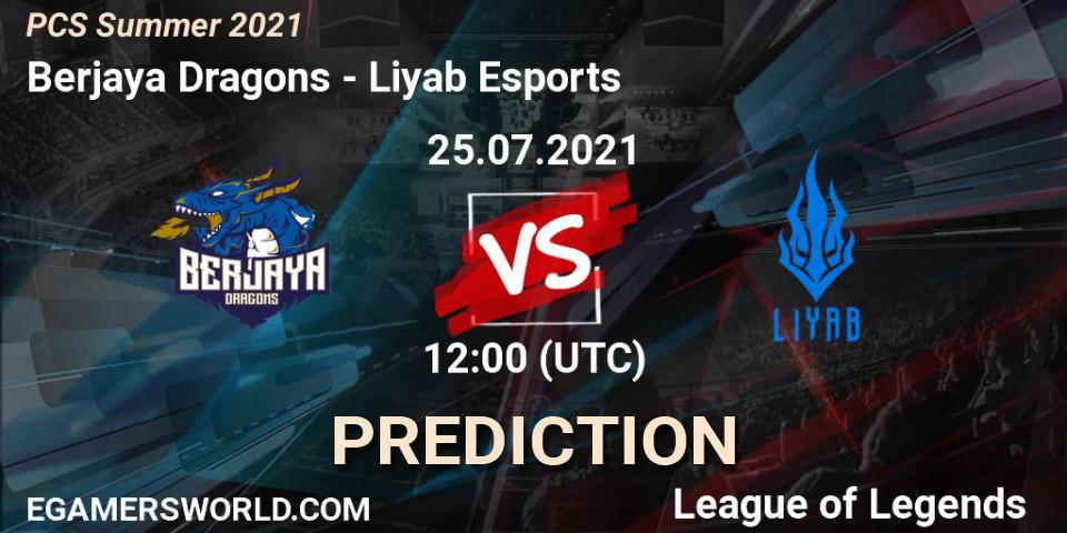 Berjaya Dragons vs Liyab Esports: Match Prediction. 25.07.2021 at 12:00, LoL, PCS Summer 2021