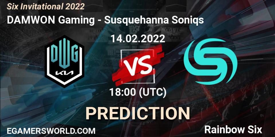 DAMWON Gaming vs Susquehanna Soniqs: Match Prediction. 14.02.2022 at 19:00, Rainbow Six, Six Invitational 2022