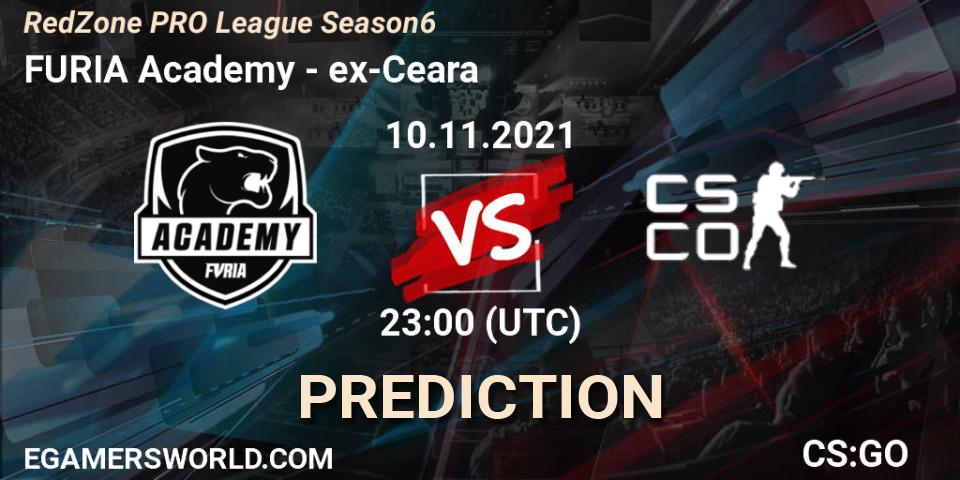 FURIA Academy vs ex-Ceara: Match Prediction. 10.11.2021 at 23:00, Counter-Strike (CS2), RedZone PRO League Season 6