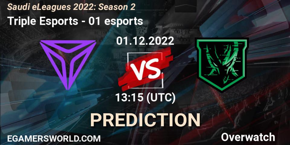 Triple Esports vs 01 esports: Match Prediction. 01.12.22, Overwatch, Saudi eLeagues 2022: Season 2