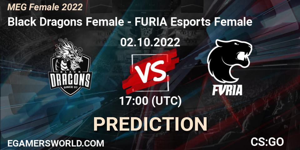 Black Dragons Female vs FURIA Esports Female: Match Prediction. 03.10.2022 at 22:40, Counter-Strike (CS2), MEG Female 2022