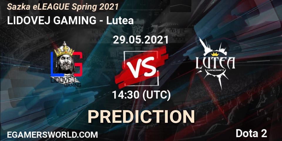 LIDOVEJ GAMING vs Lutea: Match Prediction. 29.05.2021 at 14:58, Dota 2, Sazka eLEAGUE Spring 2021