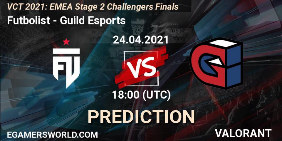 Futbolist vs Guild Esports: Match Prediction. 24.04.2021 at 18:00, VALORANT, VCT 2021: EMEA Stage 2 Challengers Finals