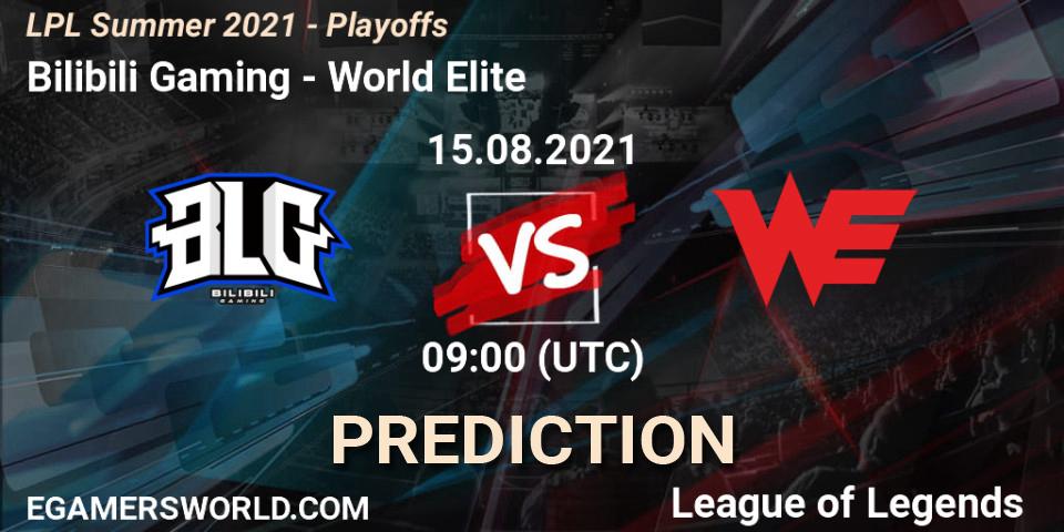 Bilibili Gaming vs World Elite: Match Prediction. 15.08.21, LoL, LPL Summer 2021 - Playoffs