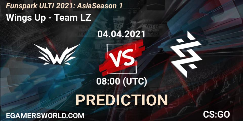 Wings Up vs Team LZ: Match Prediction. 04.04.2021 at 07:45, Counter-Strike (CS2), Funspark ULTI 2021: Asia Season 1