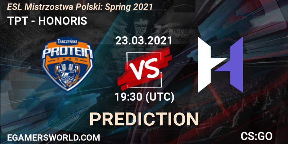 TPT vs HONORIS: Match Prediction. 23.03.2021 at 19:30, Counter-Strike (CS2), ESL Mistrzostwa Polski: Spring 2021