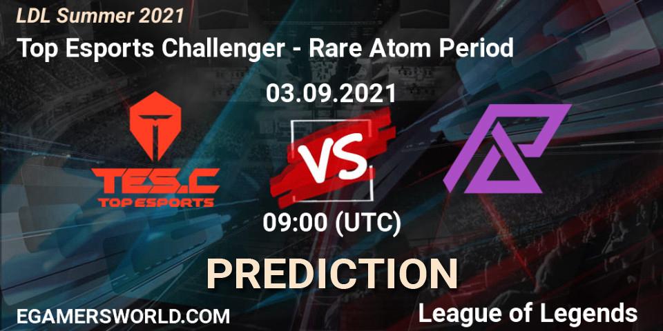 Top Esports Challenger vs Rare Atom Period: Match Prediction. 06.09.2021 at 11:00, LoL, LDL Summer 2021