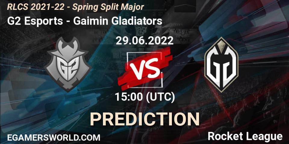 G2 Esports vs Gaimin Gladiators: Match Prediction. 29.06.22, Rocket League, RLCS 2021-22 - Spring Split Major
