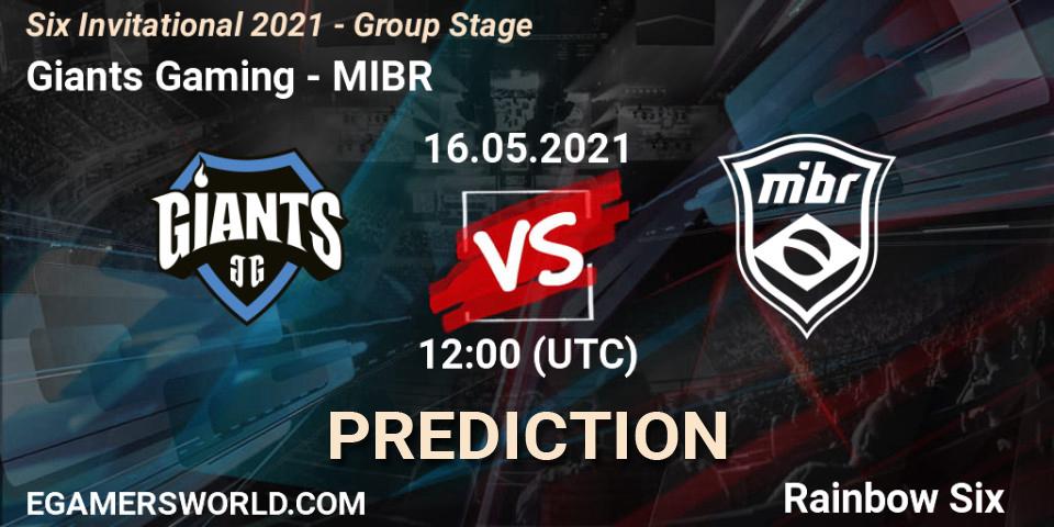 Giants Gaming vs MIBR: Match Prediction. 16.05.21, Rainbow Six, Six Invitational 2021 - Group Stage