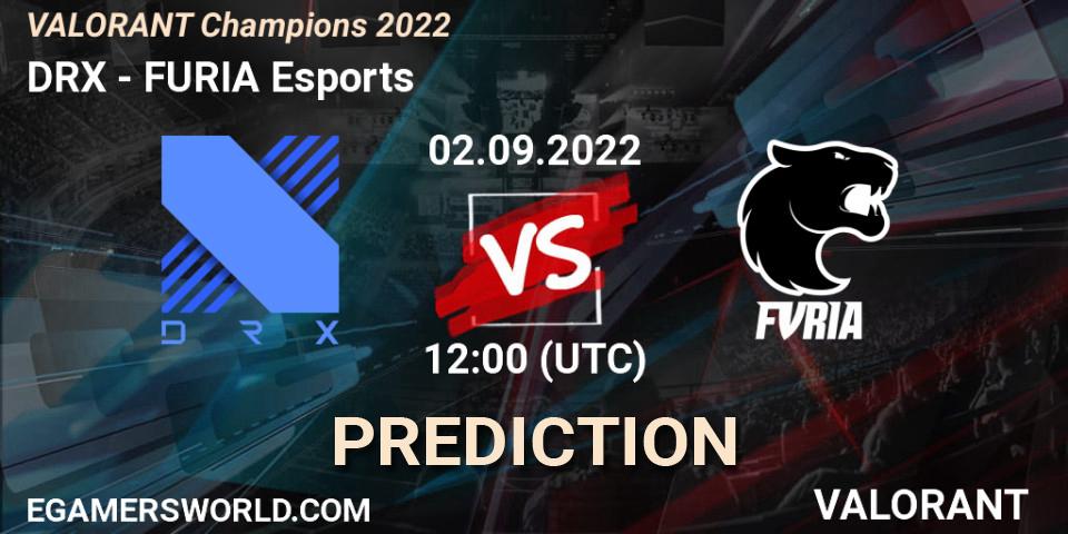 DRX vs FURIA Esports: Match Prediction. 02.09.2022 at 12:15, VALORANT, VALORANT Champions 2022