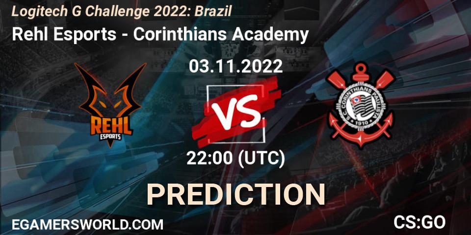 Rehl Esports vs Corinthians Academy: Match Prediction. 03.11.2022 at 22:00, Counter-Strike (CS2), Logitech G Challenge 2022: Brazil