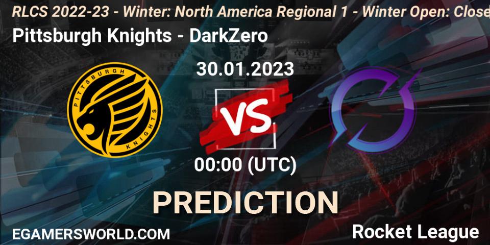 Pittsburgh Knights vs DarkZero: Match Prediction. 30.01.23, Rocket League, RLCS 2022-23 - Winter: North America Regional 1 - Winter Open: Closed Qualifier