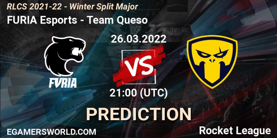 FURIA Esports vs Team Queso: Match Prediction. 26.03.22, Rocket League, RLCS 2021-22 - Winter Split Major