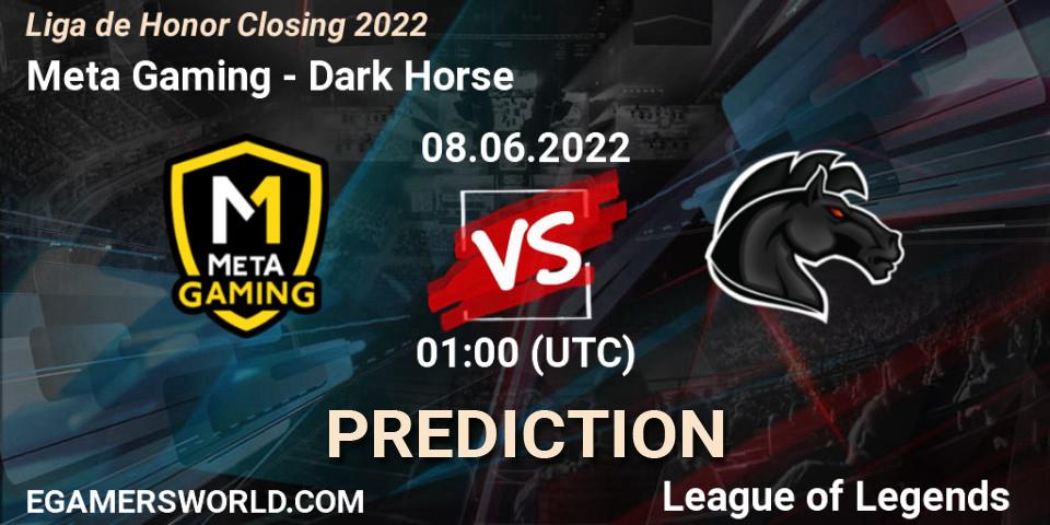 Meta Gaming vs Dark Horse: Match Prediction. 08.06.2022 at 01:00, LoL, Liga de Honor Closing 2022
