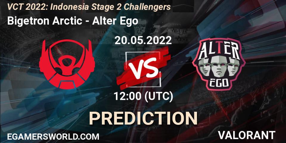 Bigetron Arctic vs Alter Ego: Match Prediction. 20.05.2022 at 14:10, VALORANT, VCT 2022: Indonesia Stage 2 Challengers