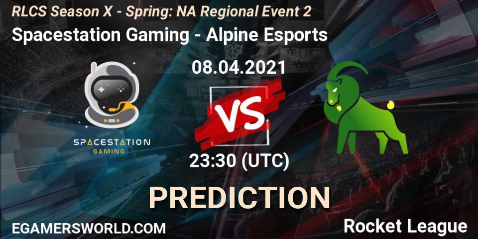 Spacestation Gaming vs Alpine Esports: Match Prediction. 08.04.2021 at 23:30, Rocket League, RLCS Season X - Spring: NA Regional Event 2