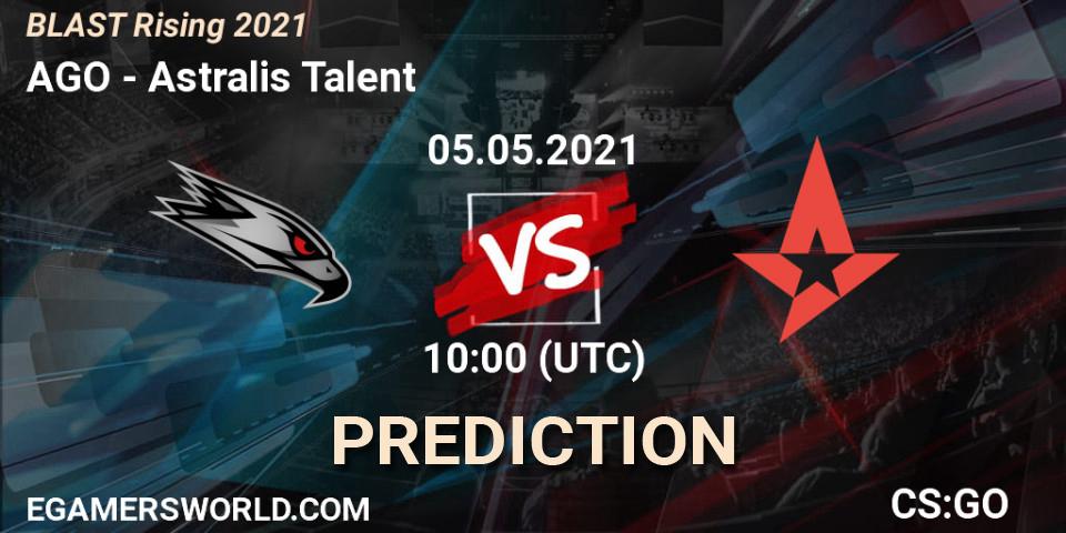 AGO vs Astralis Talent: Match Prediction. 05.05.21, CS2 (CS:GO), BLAST Rising 2021