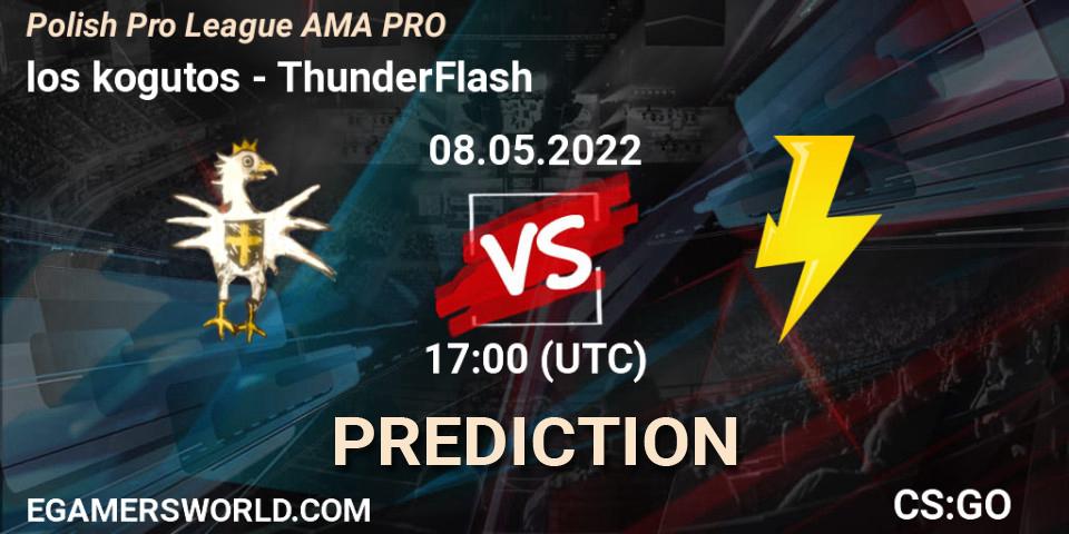 los kogutos vs ThunderFlash: Match Prediction. 08.05.2022 at 17:00, Counter-Strike (CS2), Polish Pro League AMA PRO