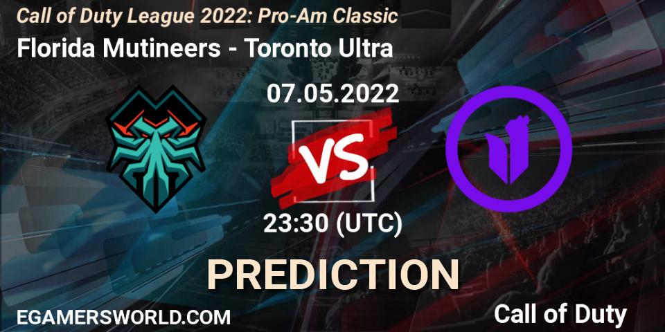 Florida Mutineers vs Toronto Ultra: Match Prediction. 07.05.2022 at 20:30, Call of Duty, Call of Duty League 2022: Pro-Am Classic