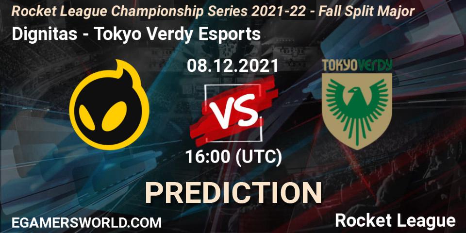 Dignitas vs Tokyo Verdy Esports: Match Prediction. 08.12.2021 at 16:00, Rocket League, RLCS 2021-22 - Fall Split Major