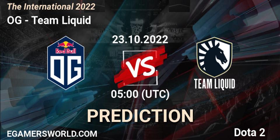 OG vs Team Liquid: Match Prediction. 23.10.22, Dota 2, The International 2022