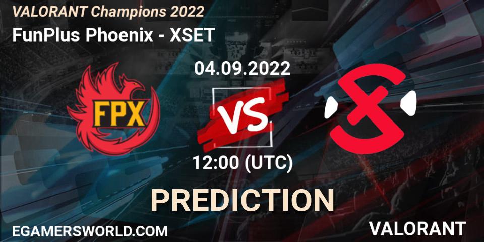 FunPlus Phoenix vs XSET: Match Prediction. 05.09.22, VALORANT, VALORANT Champions 2022