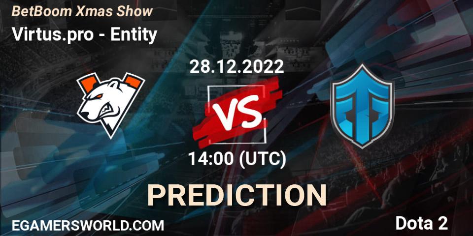 Virtus.pro vs Entity: Match Prediction. 28.12.22, Dota 2, BetBoom Xmas Show