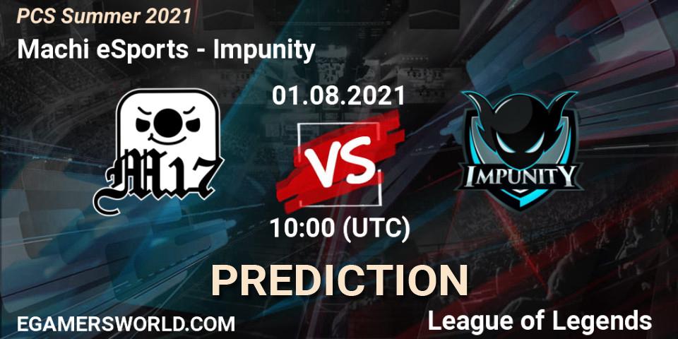 Machi eSports vs Impunity: Match Prediction. 01.08.21, LoL, PCS Summer 2021